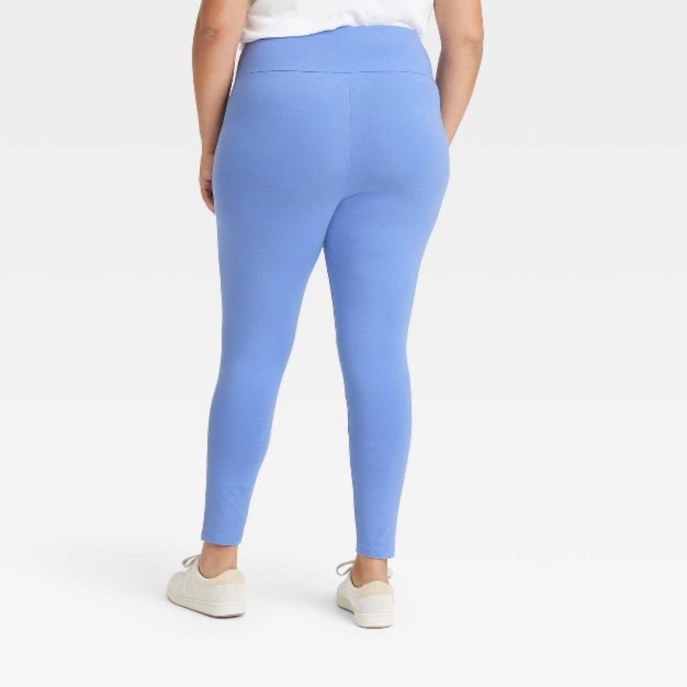 NWOT PLUS SIZE Ava & Viv Blue Leggings - Picture 2 of 3